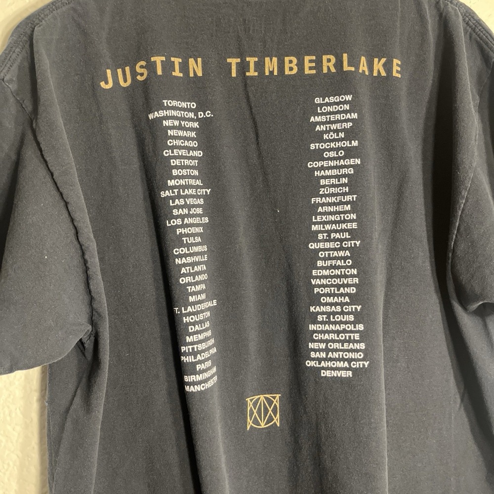 Justin Timberlake Man of the Woods Tour Pop Music Concert T-Shirt 2018 Xl - Picture 8 of 8